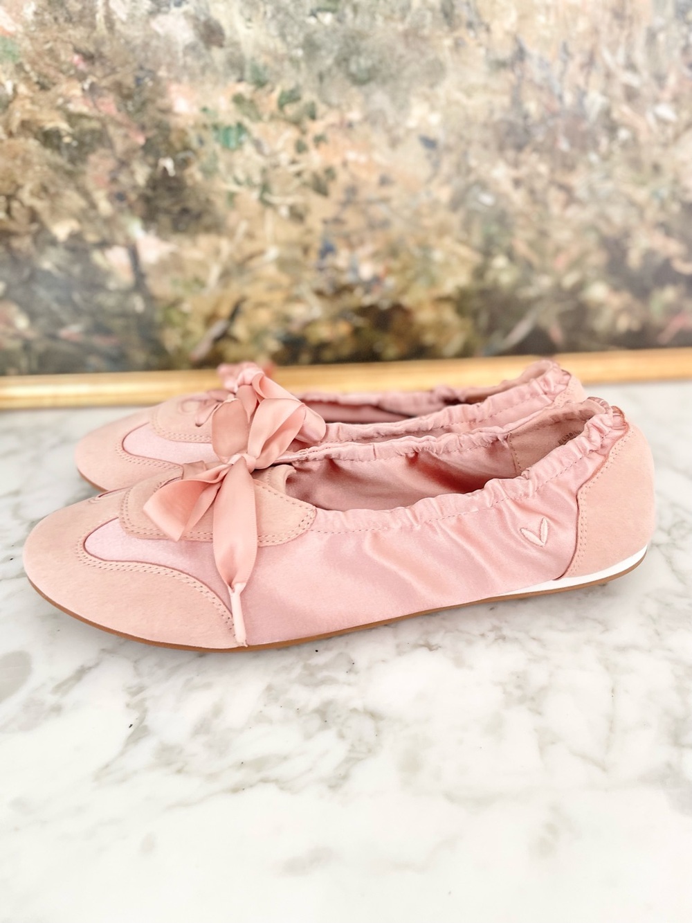 Vivaia Sneakerina Ballet Flat Sneaker Ribbon Minimalist Celebrity Fave Yanka